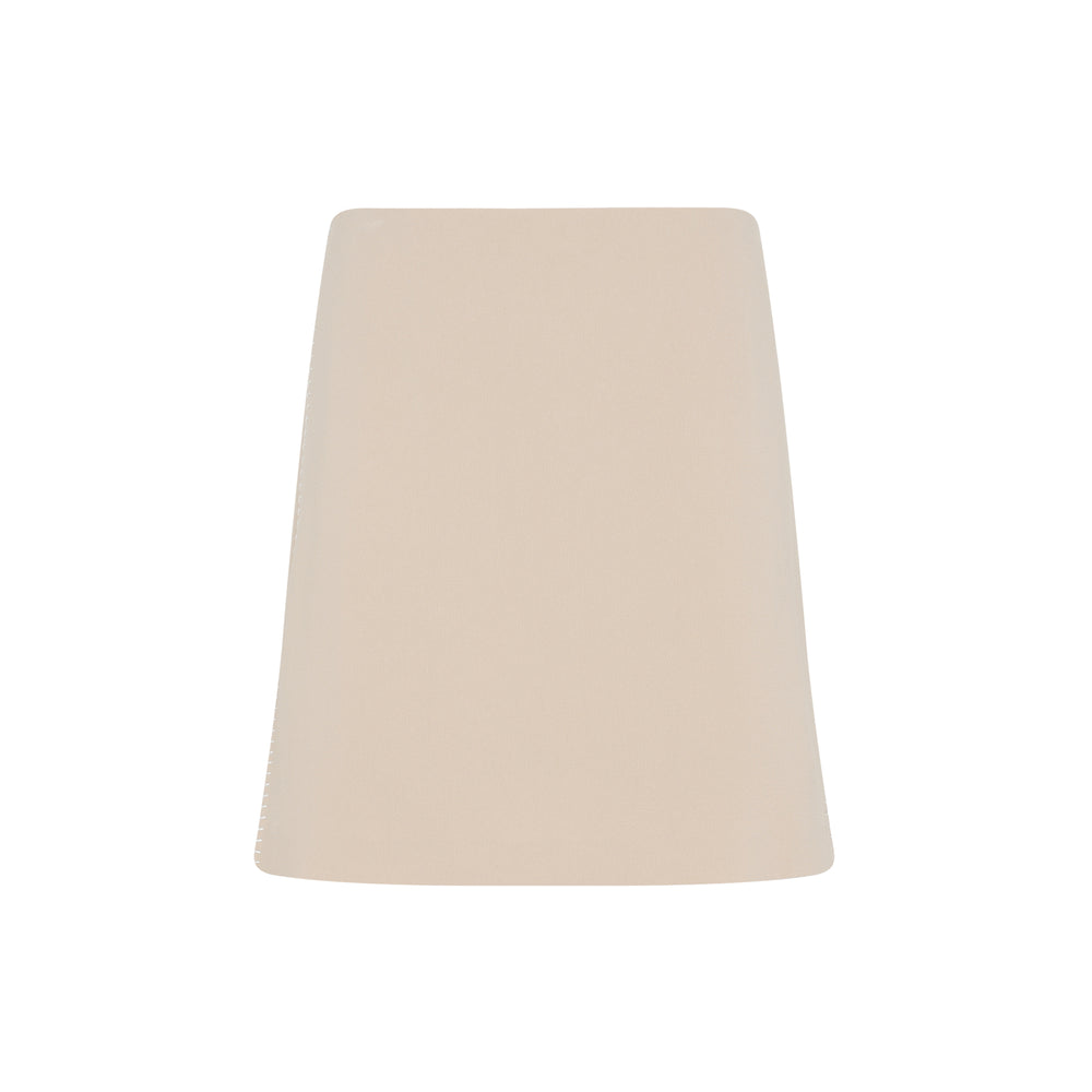 Nude A-Line Mini Skirt-1