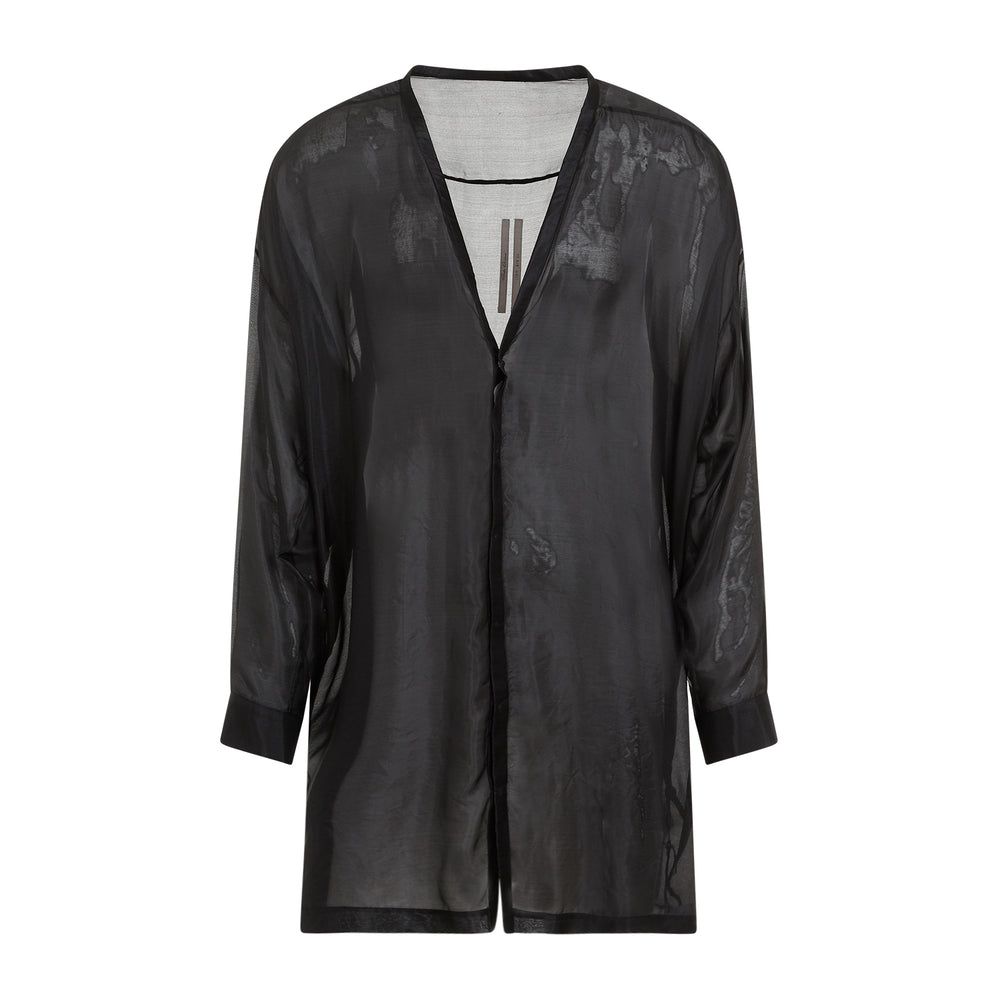 Black Lido Larry Silk Shirt-1