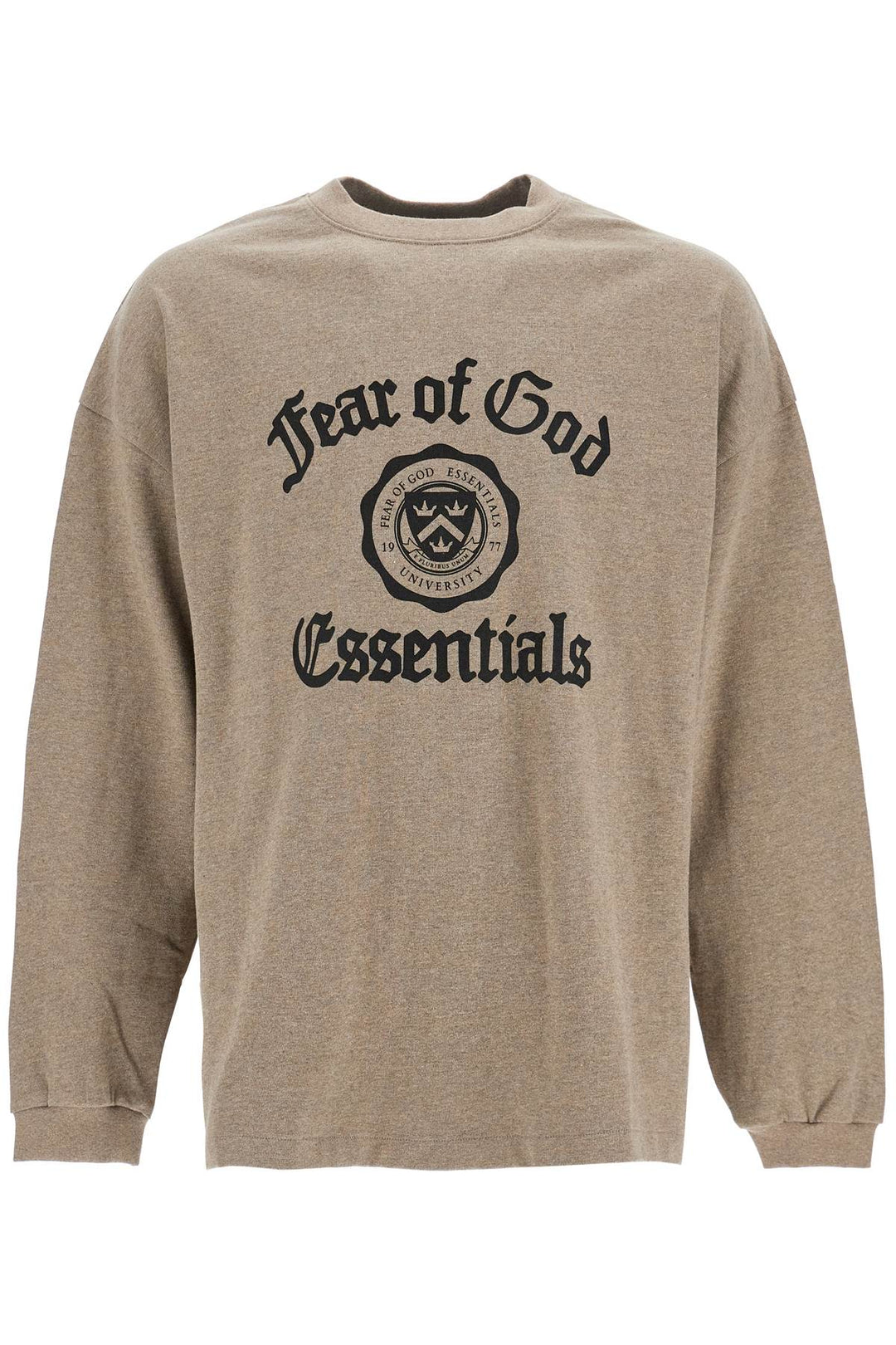 heather gray cotton oversized t-shirt-0