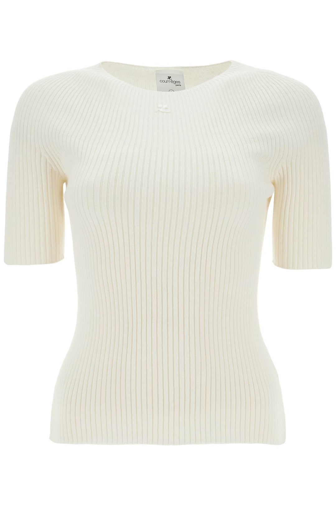 heritage white cotton and wool sweater-0