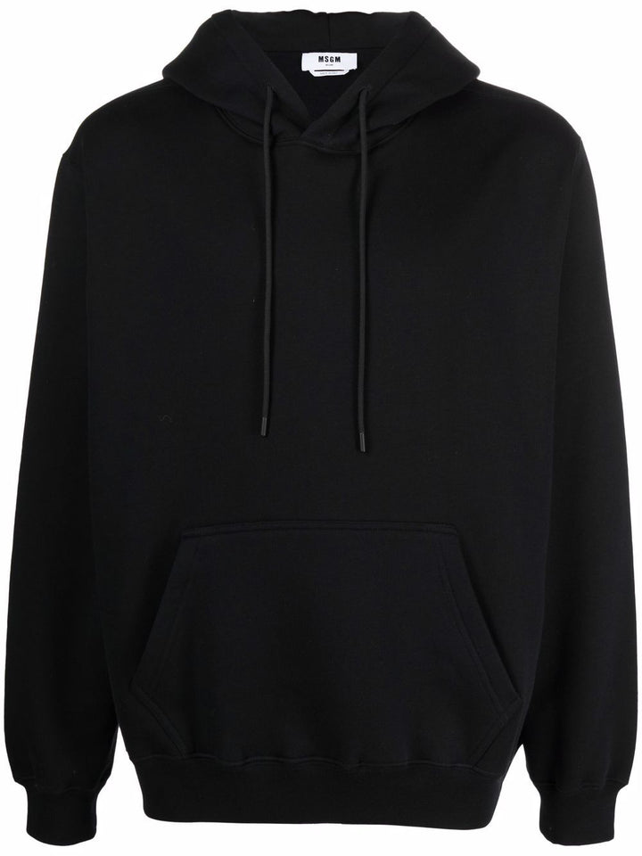 MSGM logo-print pullover hoodie-0