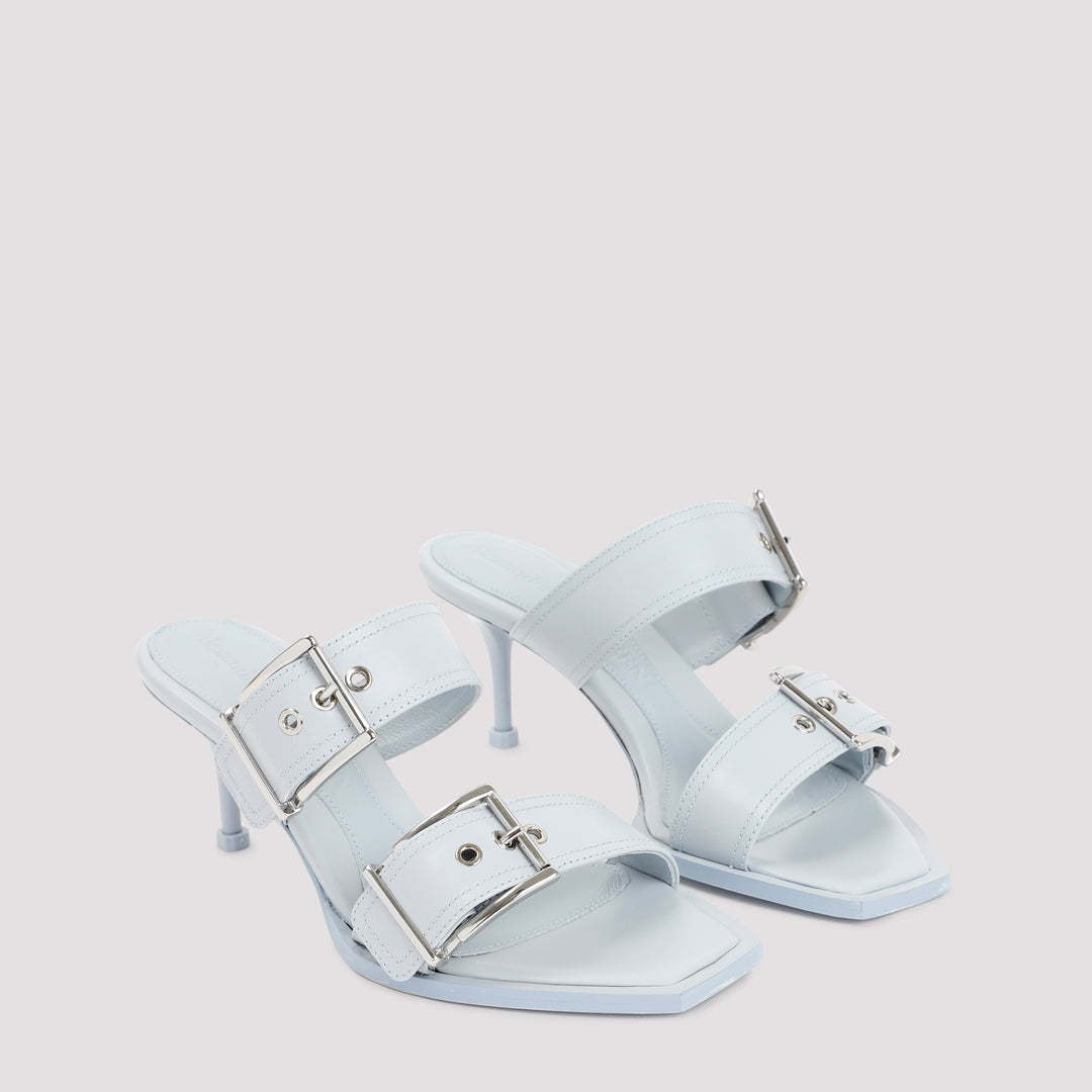 Spring Blue Leather Sandals-4