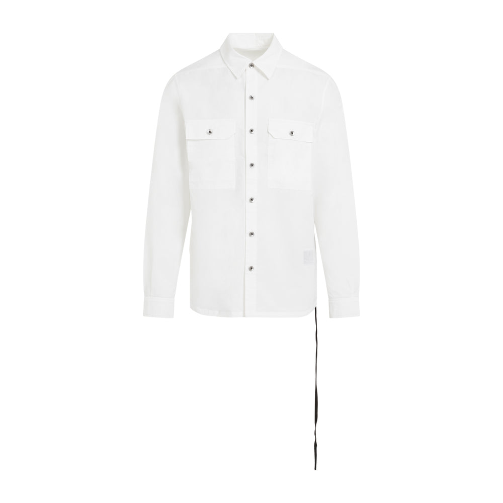 White Cotton Outershirt-1