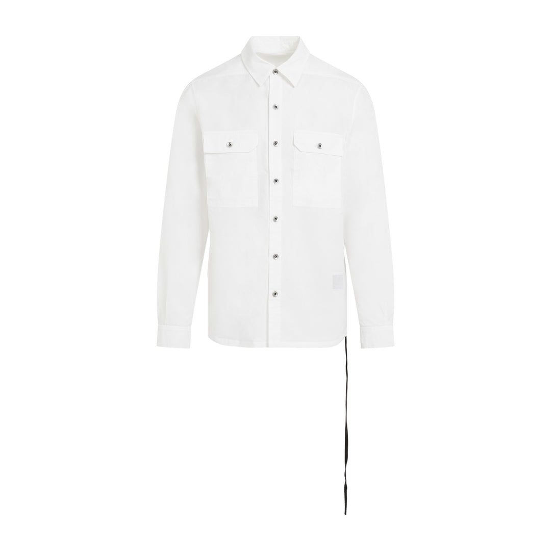 White Cotton Outershirt-1