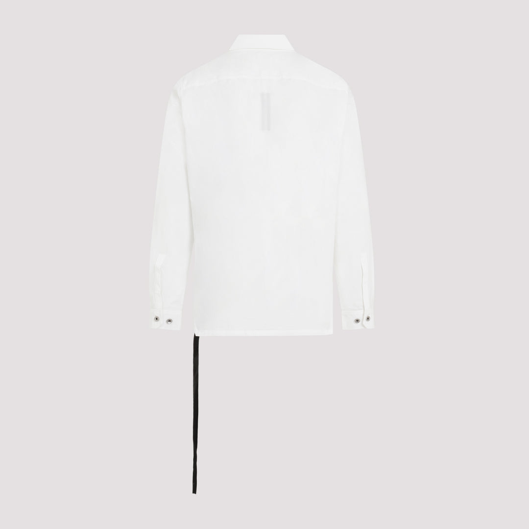 White Cotton Outershirt-3