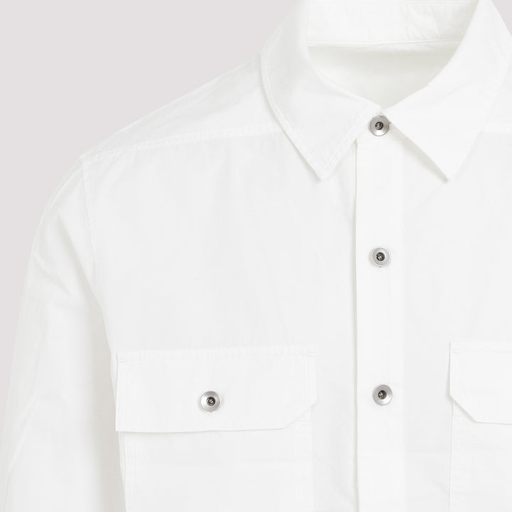 White Cotton Outershirt-4