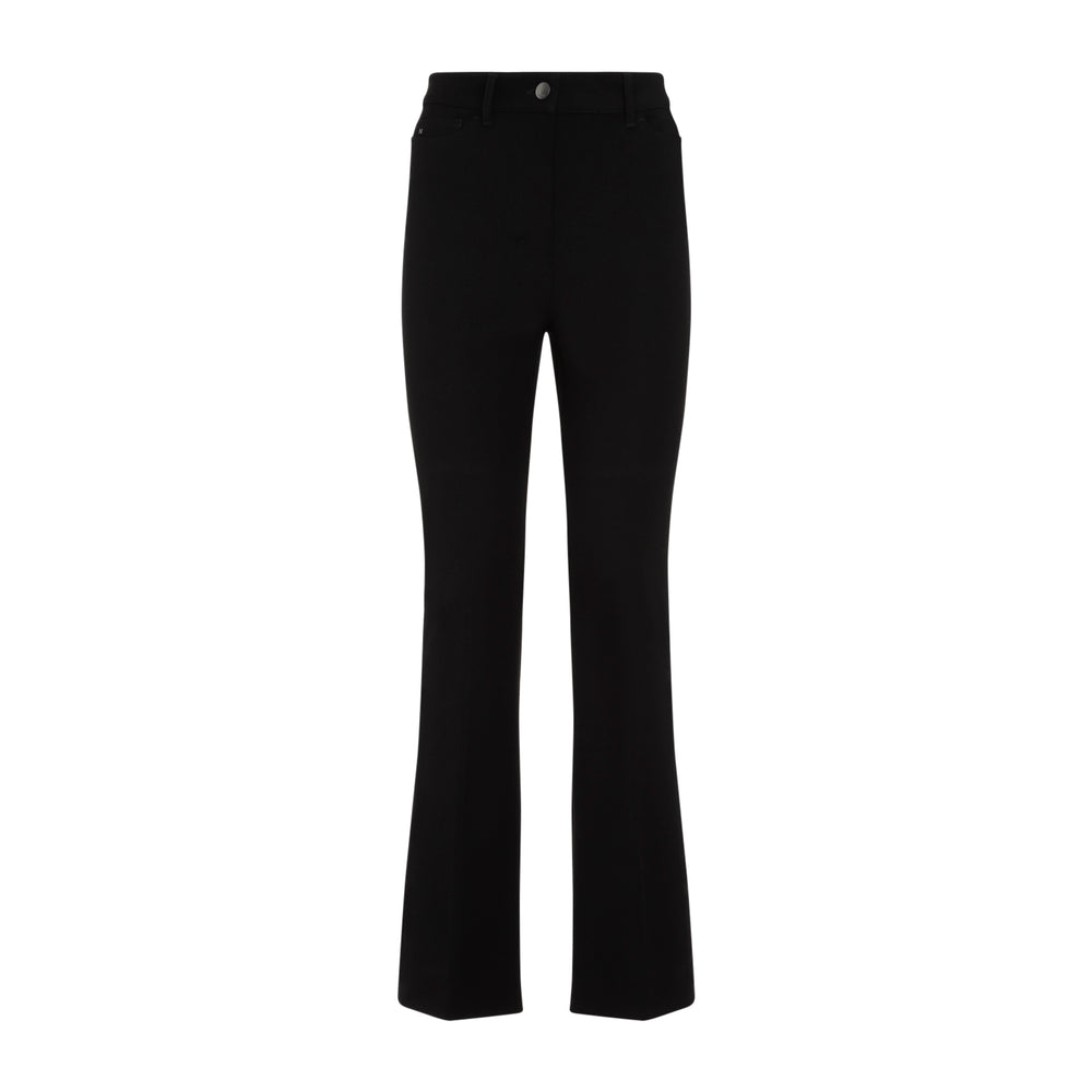 Black Cotton Tabarin Pants-1