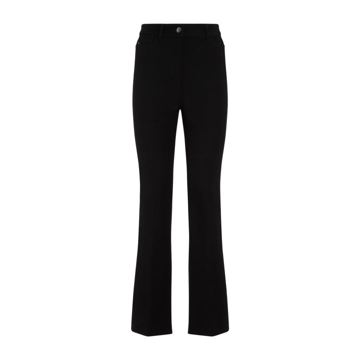 Black Cotton Tabarin Pants-1