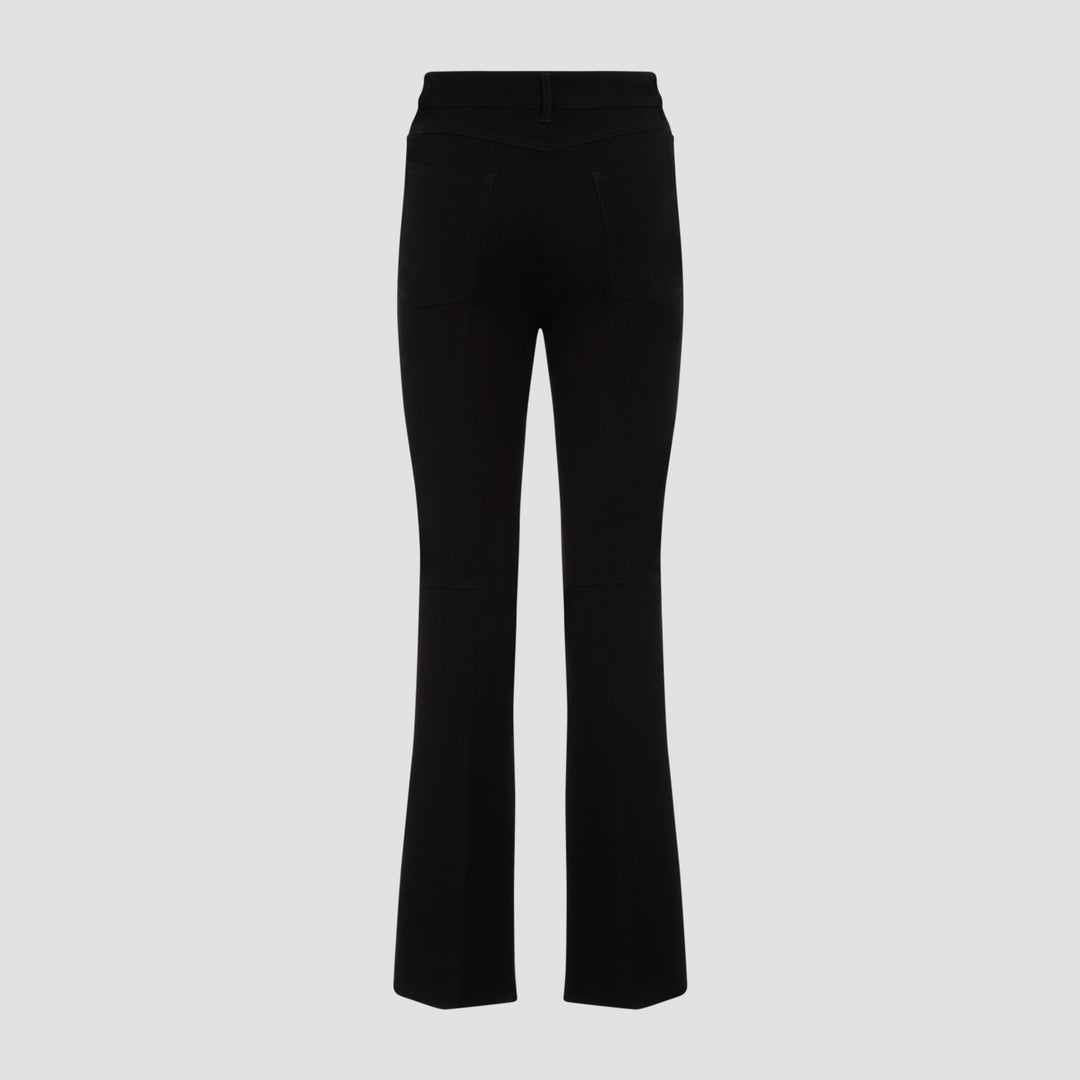 Black Cotton Tabarin Pants-3