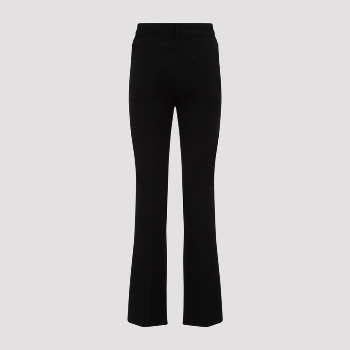 Black Cotton Tabarin Pants-3