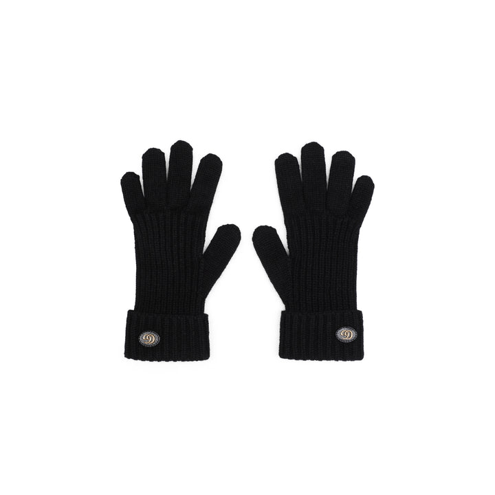 Black Wool Viglos Gloves-1