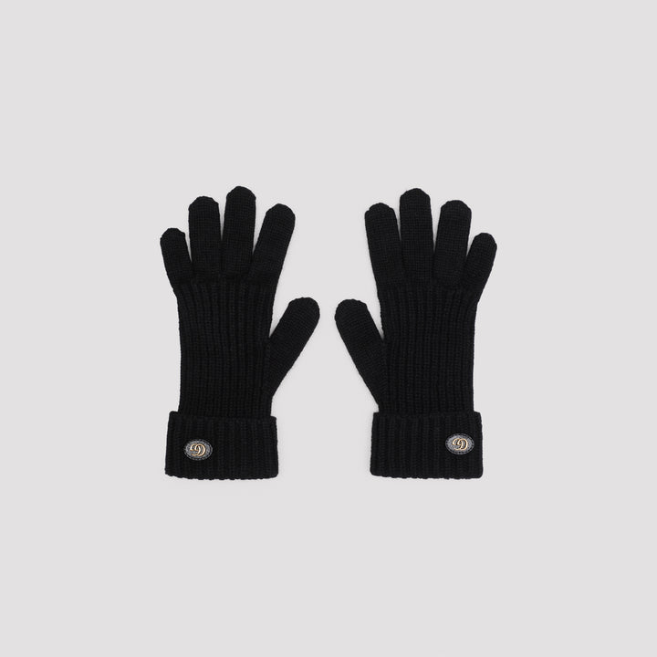 Black Wool Viglos Gloves-2