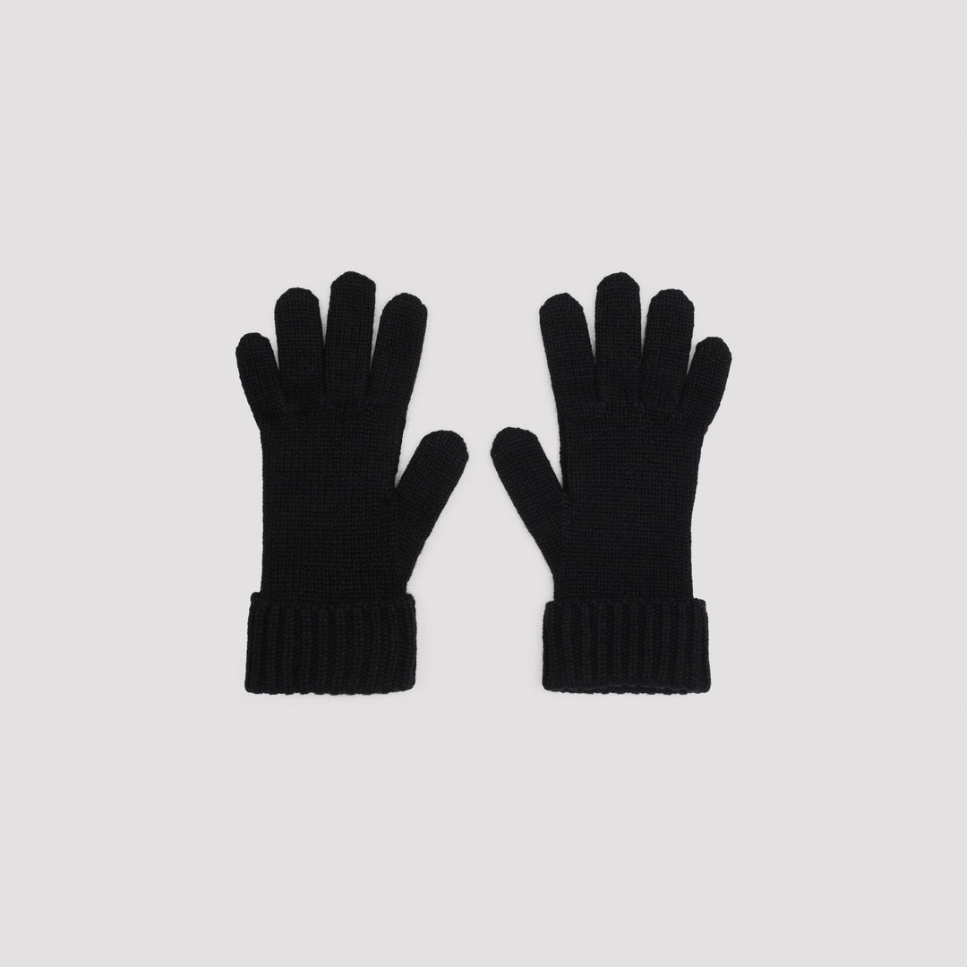 Black Wool Viglos Gloves-3