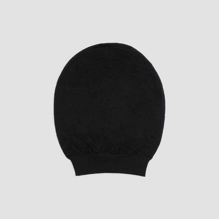 Black Cashmere Medium Hat-2