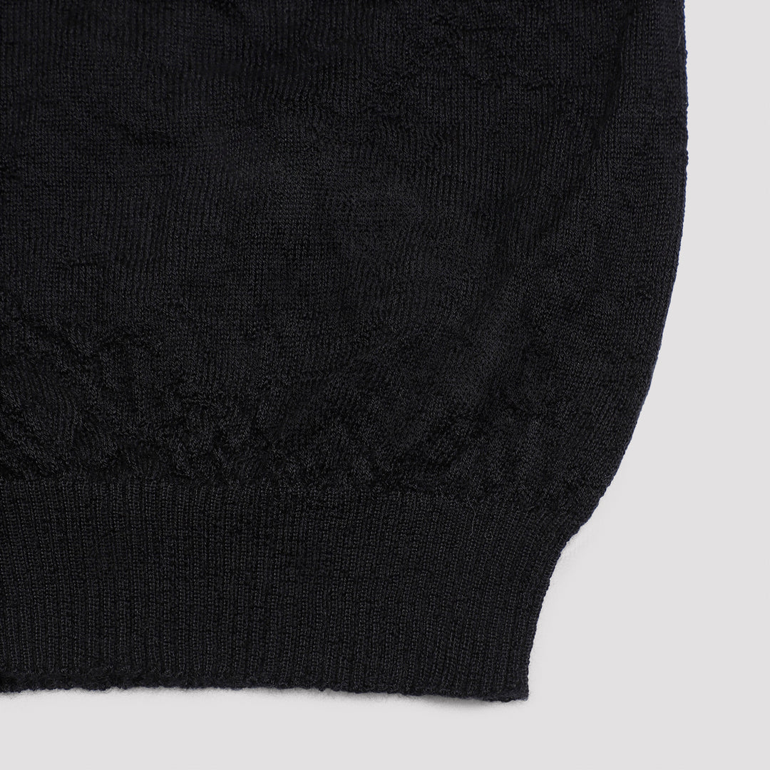 Black Cashmere Medium Hat-3