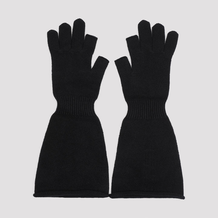 Black Wool Gloves-0