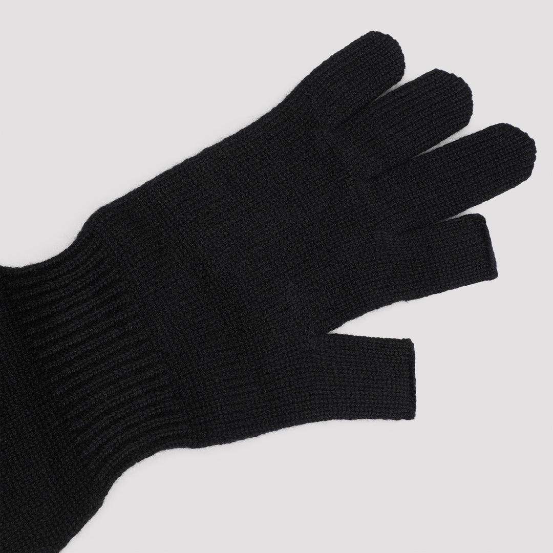 Black Wool Gloves-3