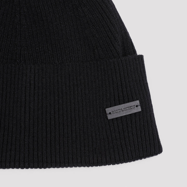 Black Cashmere Hat-3