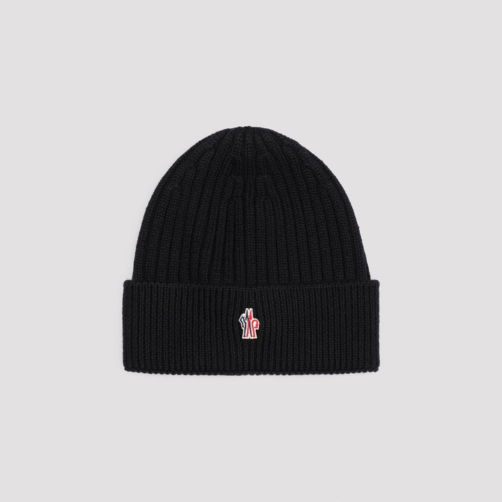 Black Virgin Wool Hat-4