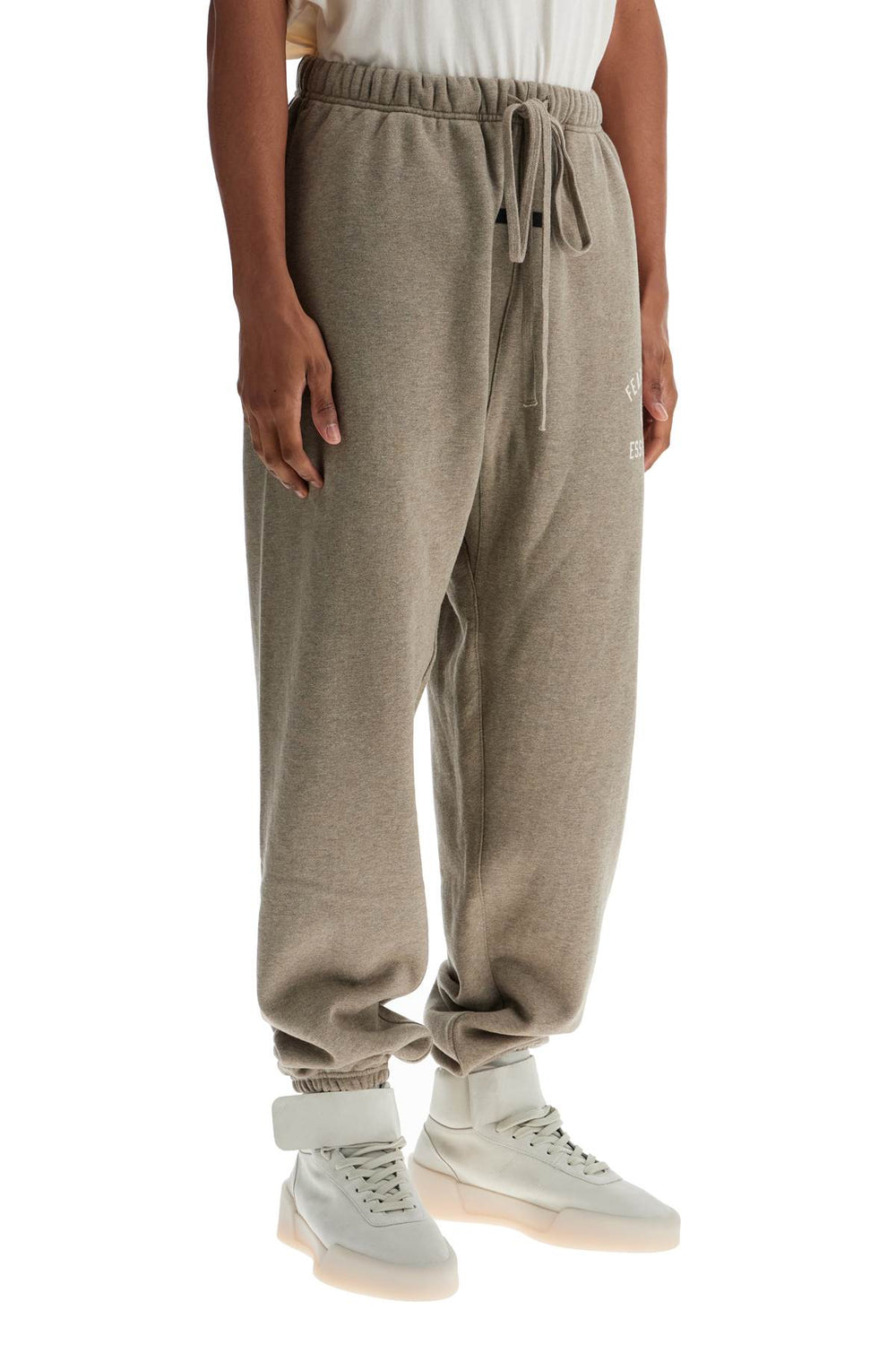 joggers in felpa con coulisse-1