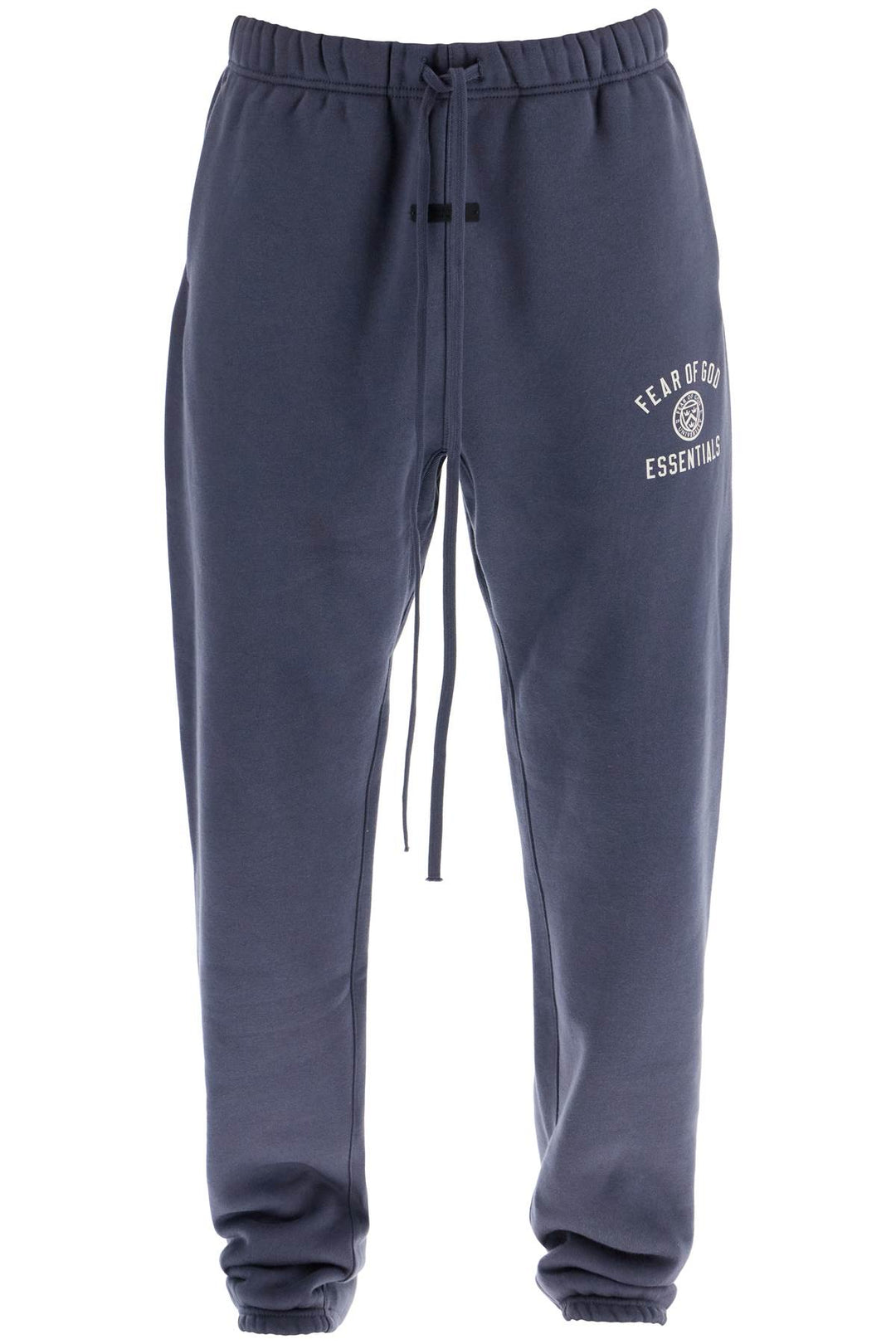 high-waisted navy blue cotton sweatpants-0