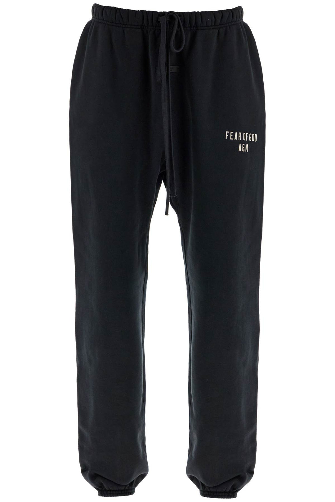 black heavy fleece sweatpants-0