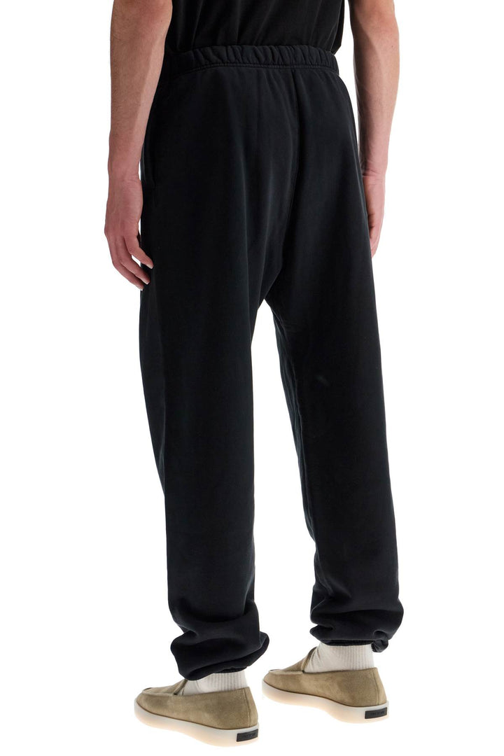 black heavy fleece sweatpants-2