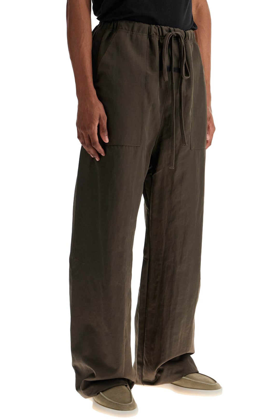 textured nylon utility pants for versatile-1