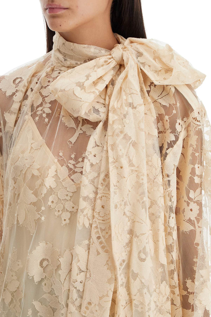 of lace blouse with floral pattern-3