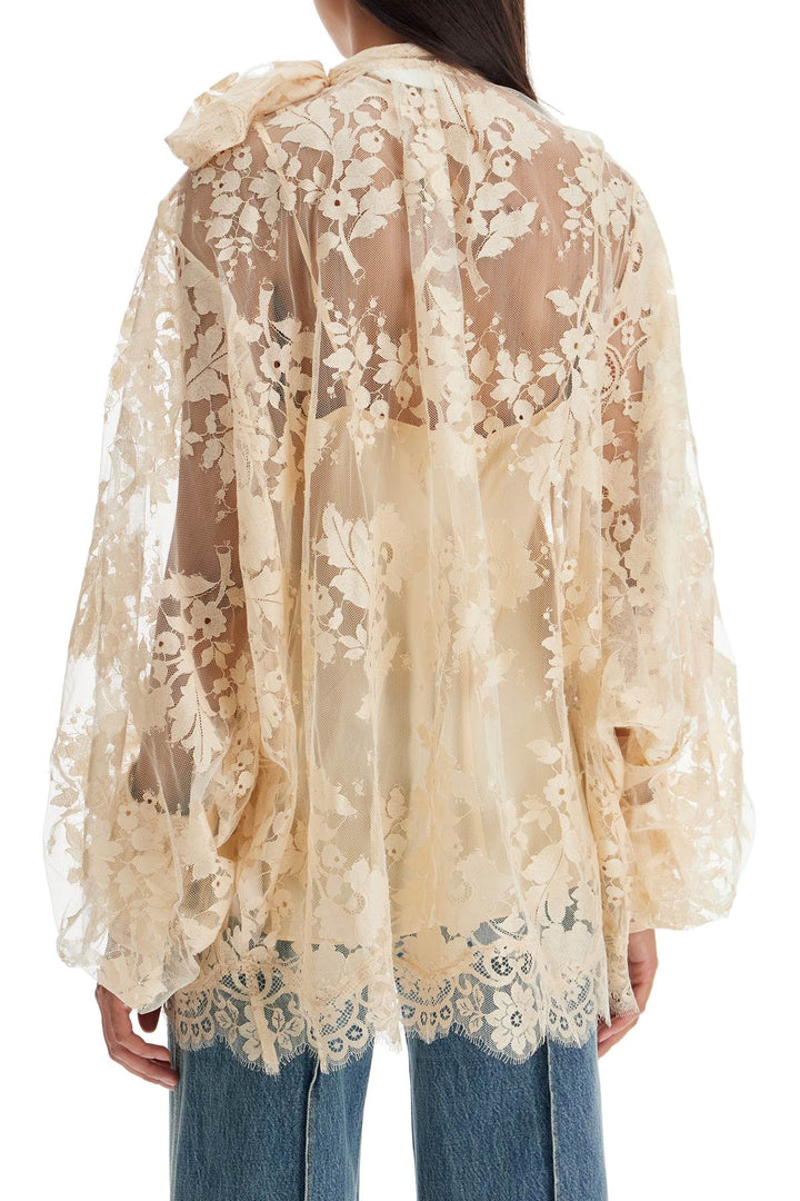 of lace blouse with floral pattern-2