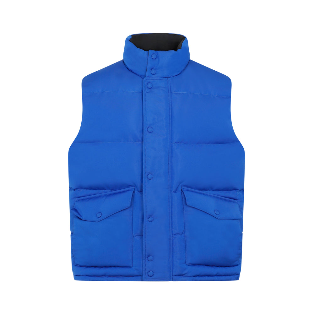 Ultramarine Blue Padded Vest-1