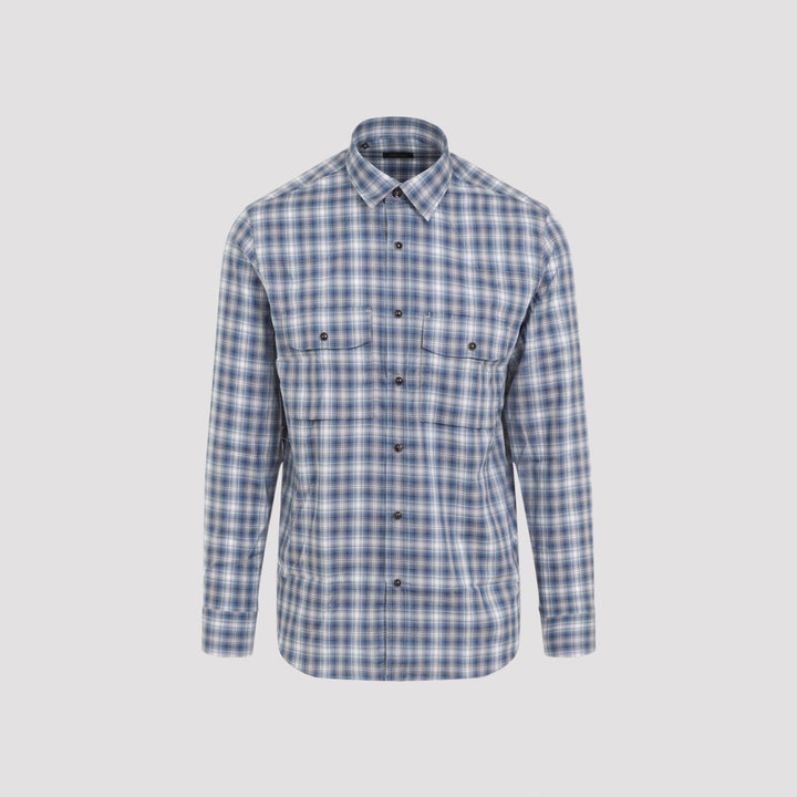 Blue Cotton Shirt-0