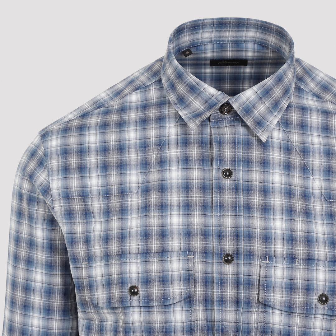 Blue Cotton Shirt-4