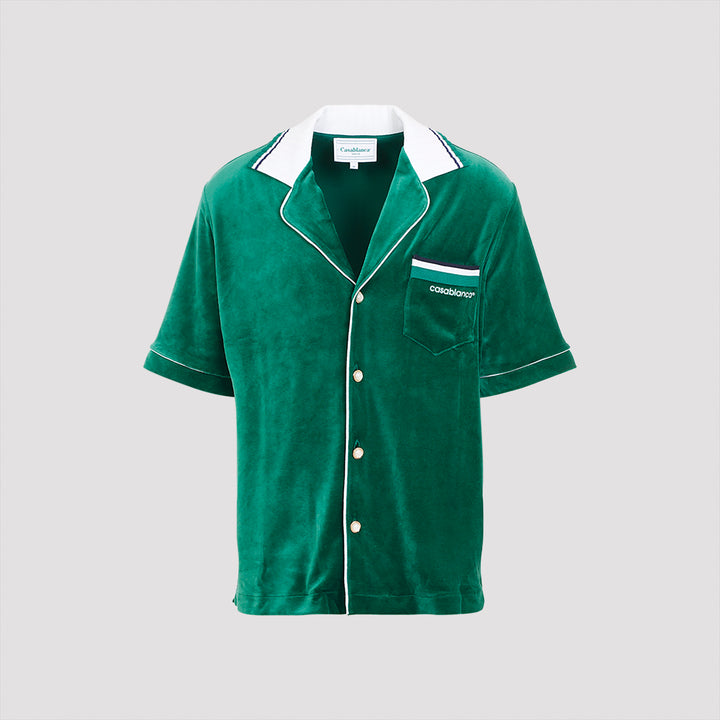 Evergreen Cotton Short Sleeves Velour Shirt-0