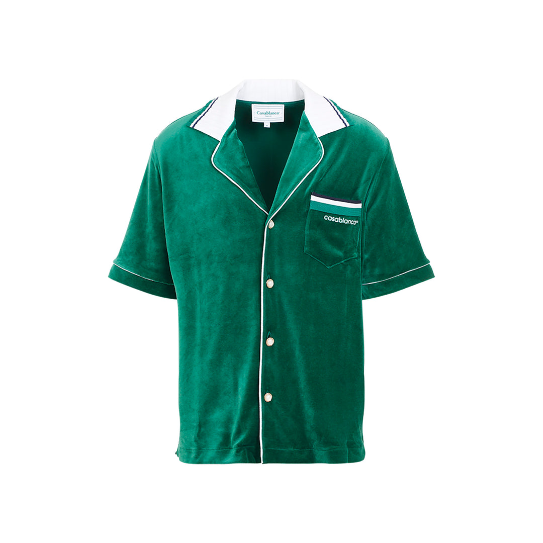 Evergreen Cotton Short Sleeves Velour Shirt-1