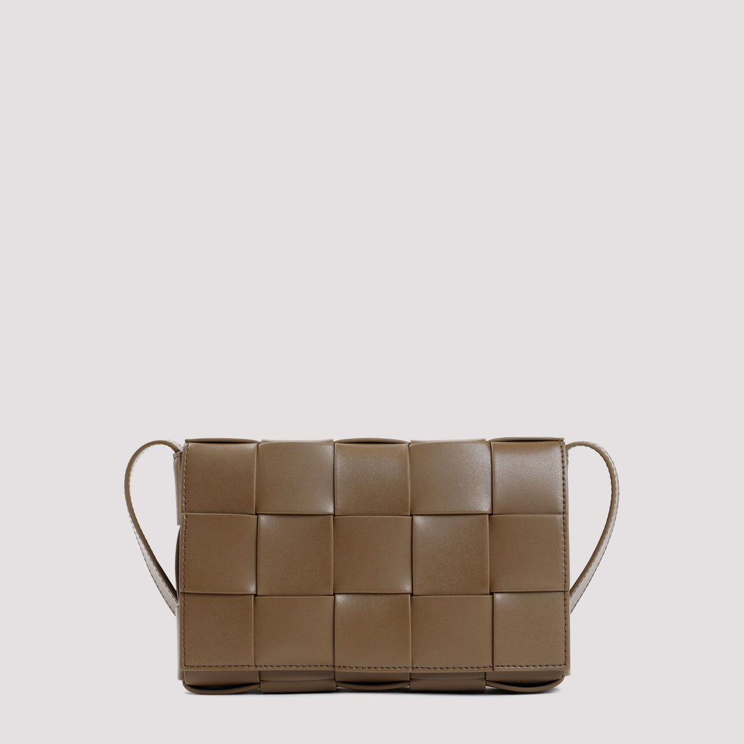 Brown Leather Cassette Bag-0