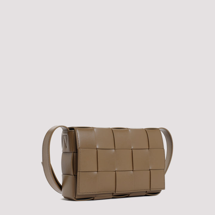 Brown Leather Cassette Bag-4