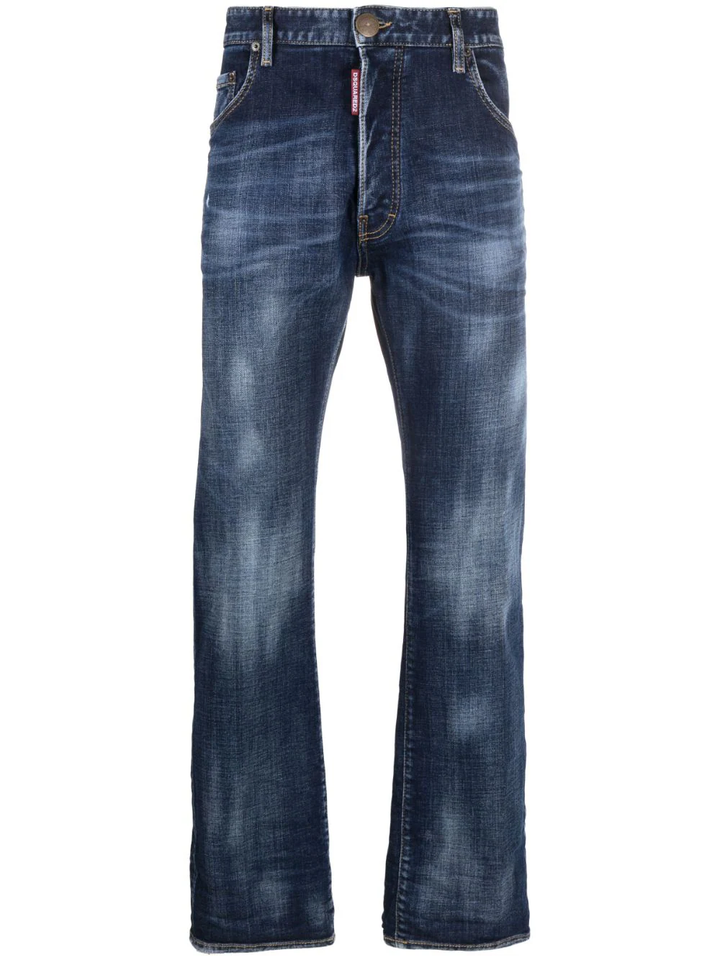 DSQUARED2 low-rise straight-leg jeans-0