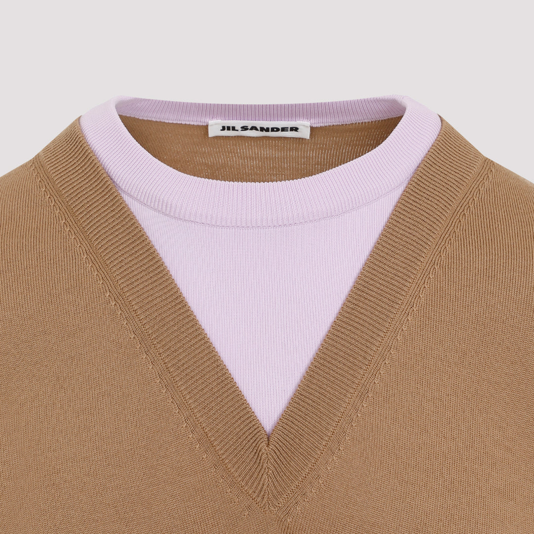 Brown Virgin Wool Pullover-4