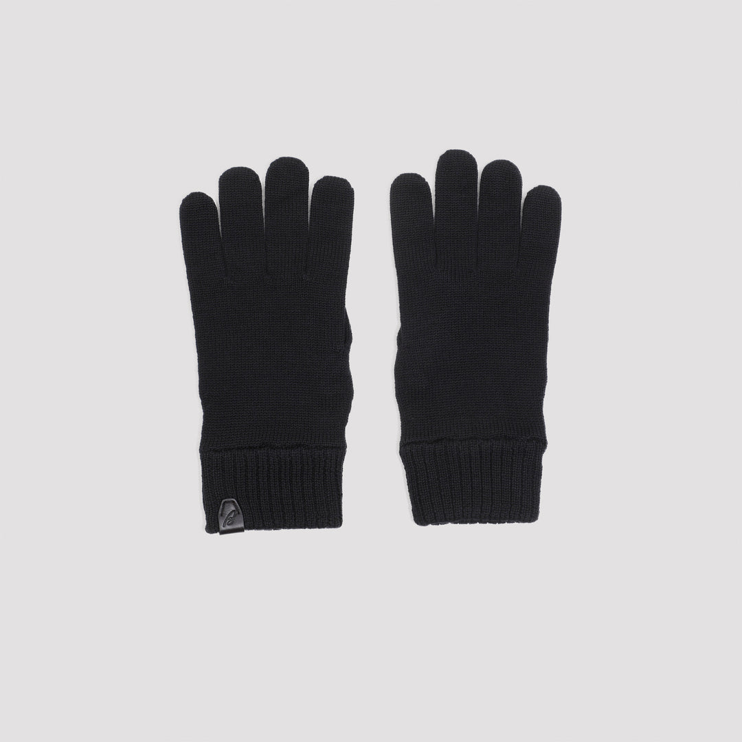 Black Wool Gloves-0