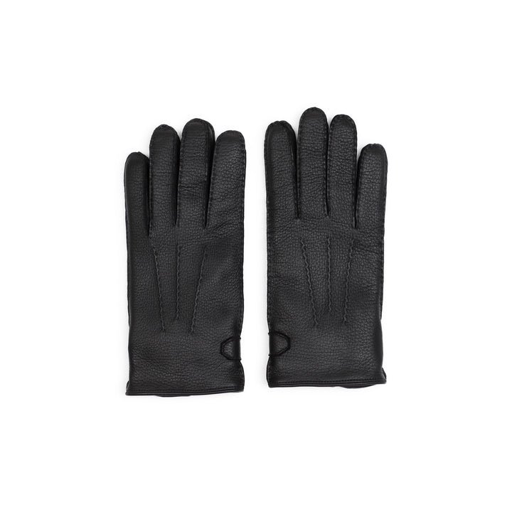 Black Leather Gloves-1