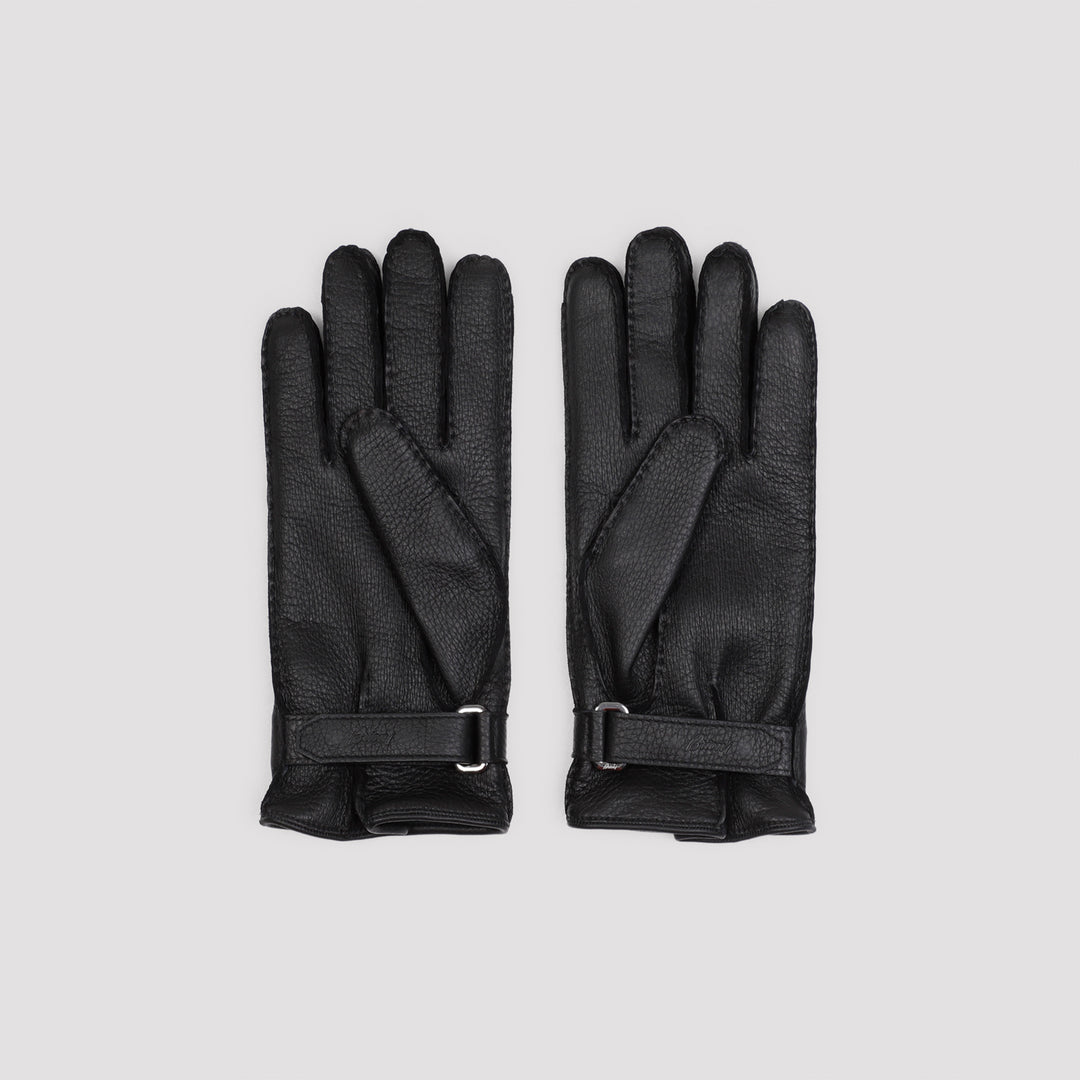 Black Leather Gloves-3