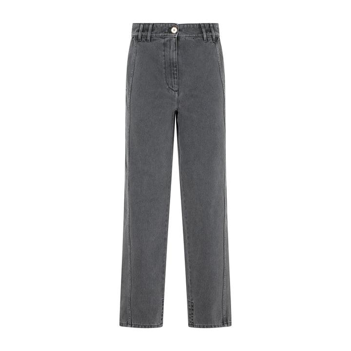 Anthracite Cargo Cotton Trousers-1