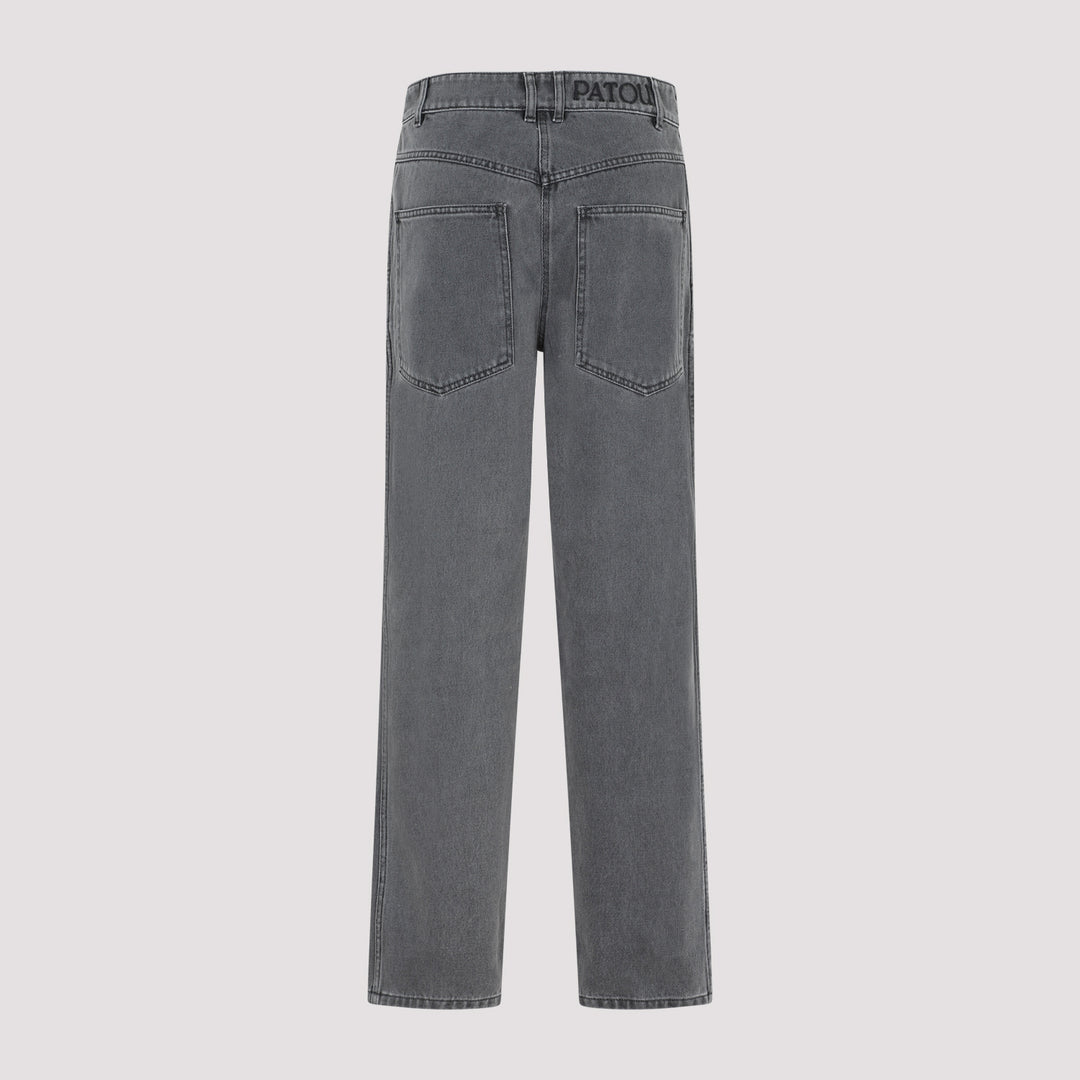 Anthracite Cargo Cotton Trousers-3