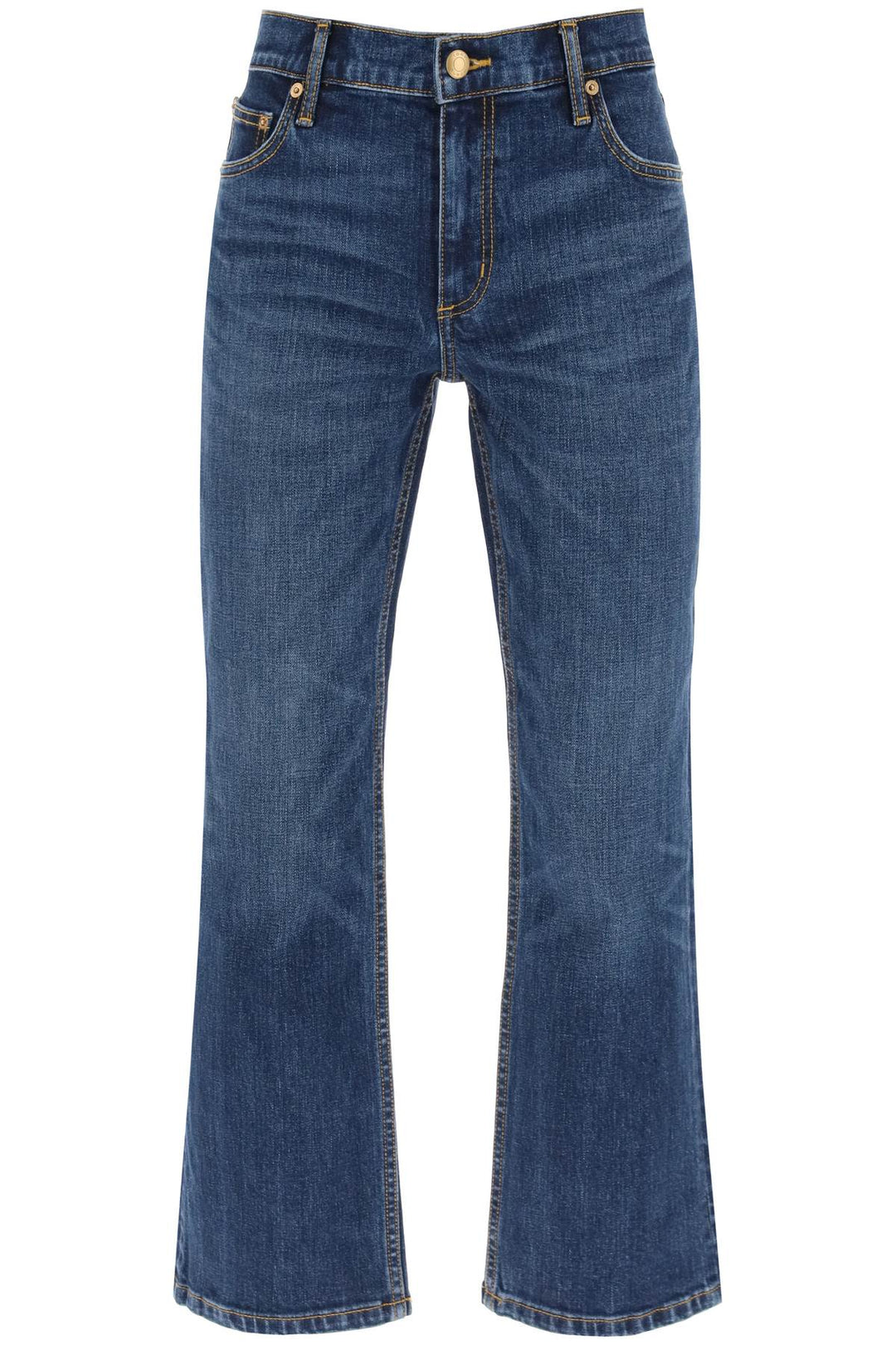 cropped flared jeans-0