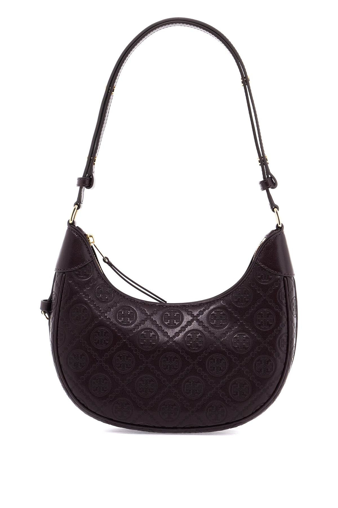 half-moon leather t monogram bag-0