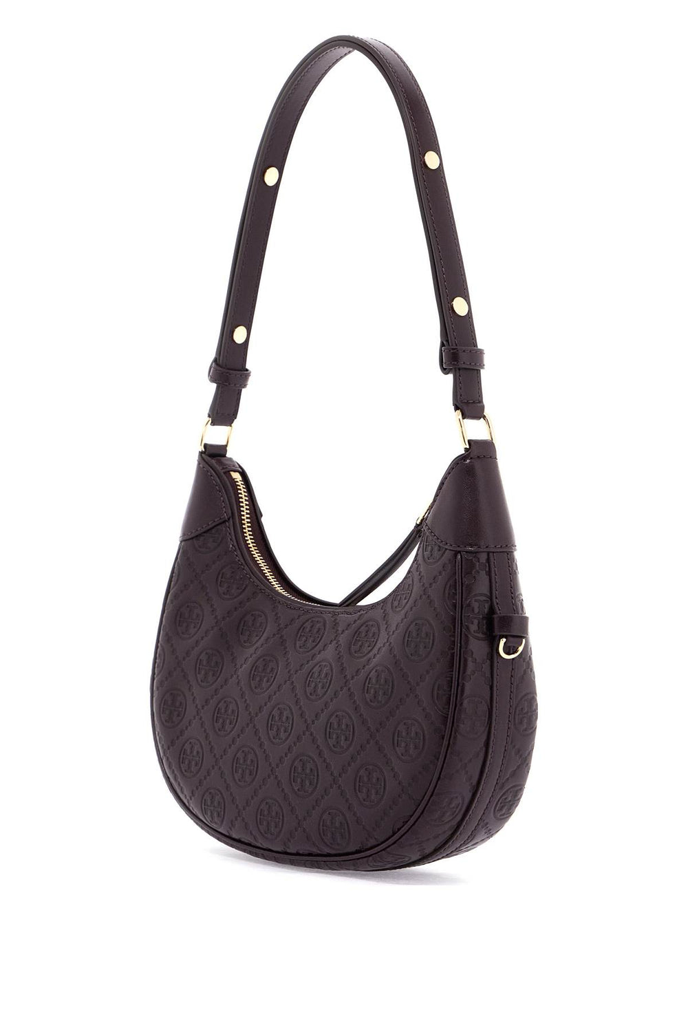 half-moon leather t monogram bag-1