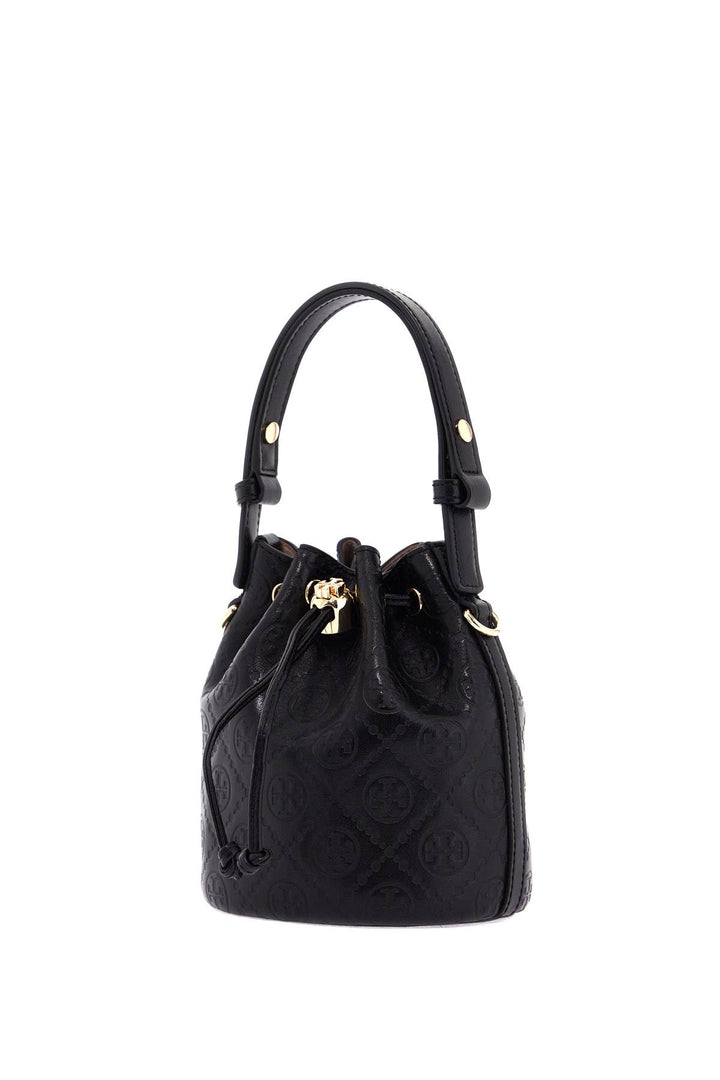 mini t monogram leather bucket bag-2