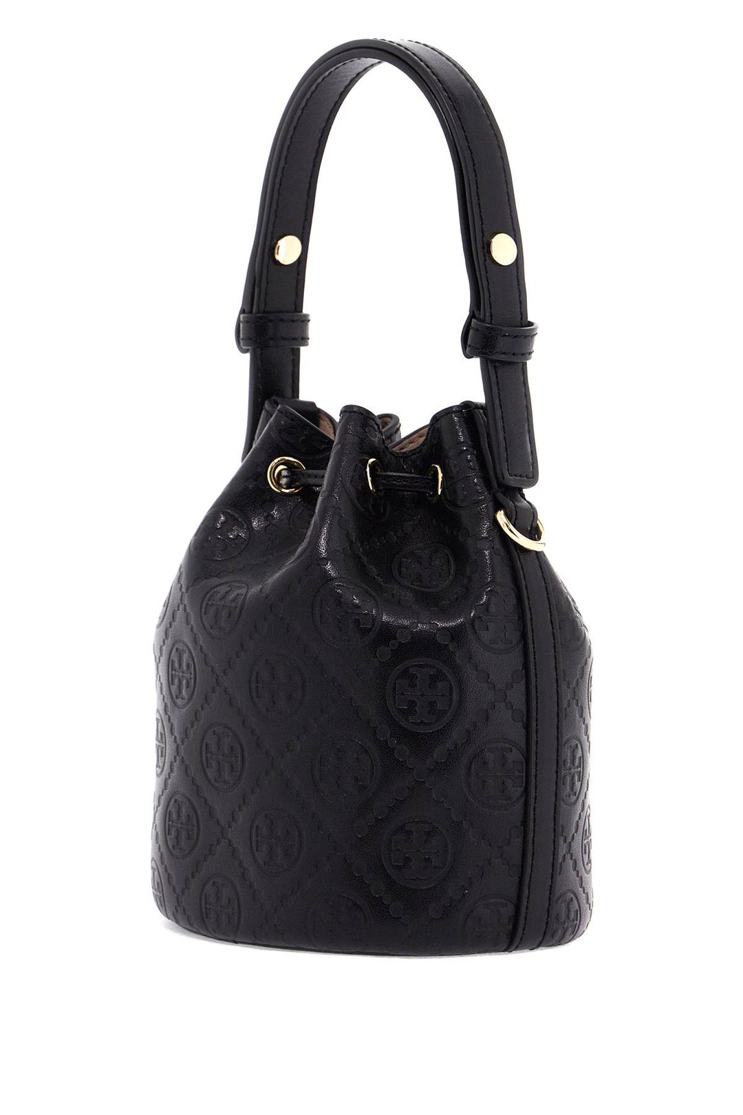 mini t monogram leather bucket bag-1