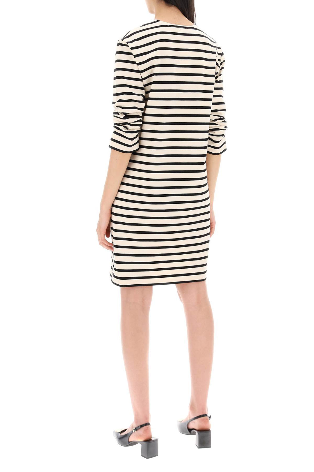 "striped cotton dress with eight-2